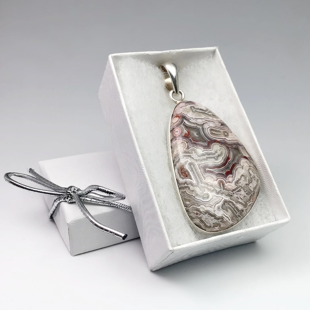 Crazy Lace Agate Pendant - Rocks and Gems Canada