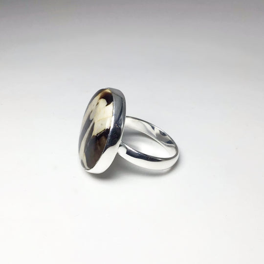 Petrified Peanut Wood Ring - Rocks and Gems Canada