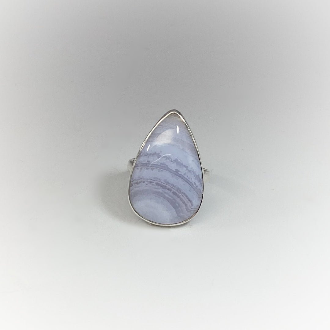 Blue Lace Agate Ring - Rocks and Gems Canada
