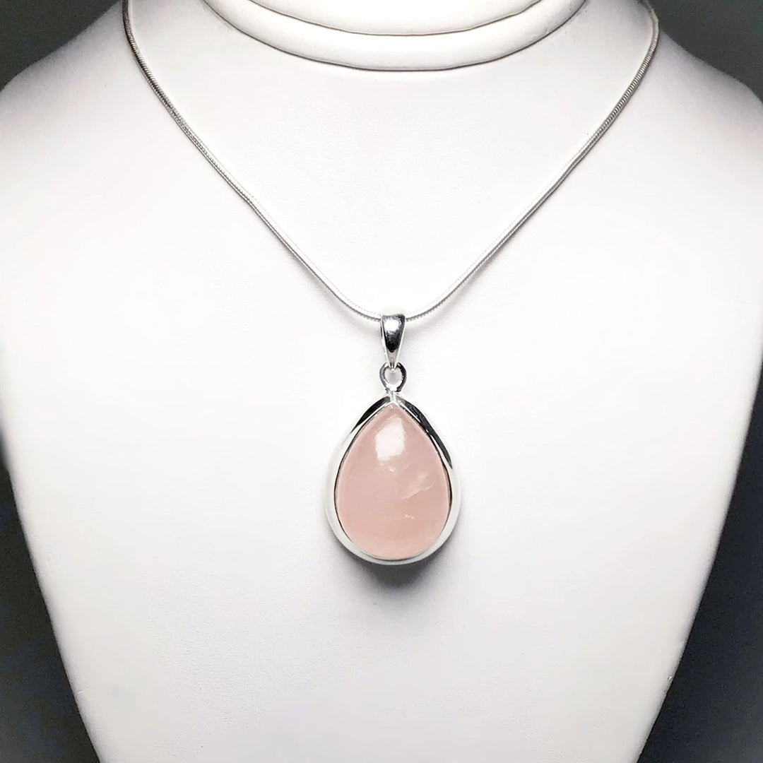 Rose Quartz Pendant - Rocks and Gems Canada