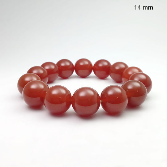 Carnelian Agate Beaded Bracelet - Rocks and Gems Canada