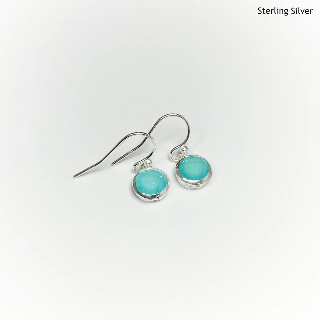 Blue Onyx Dangle Earrings - Rocks and Gems Canada