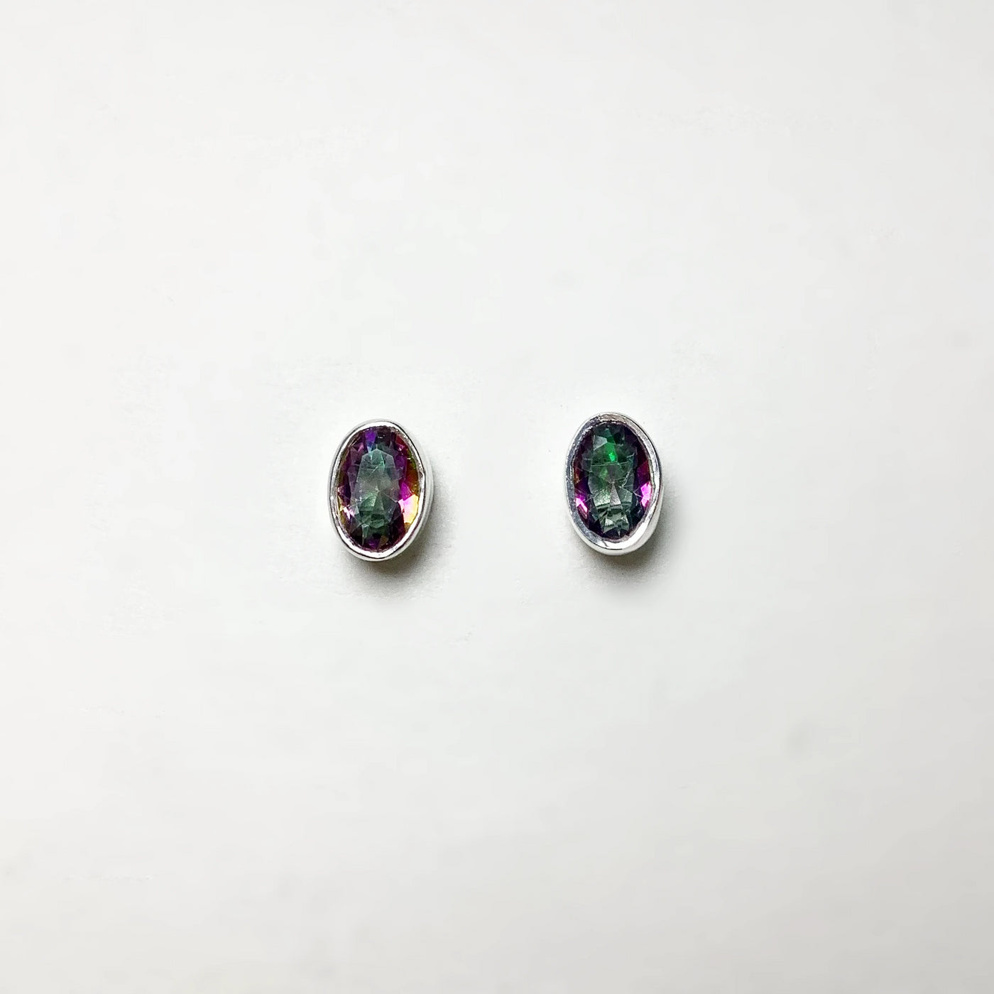 Mystic Topaz Stud Earrings