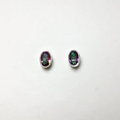 Mystic Topaz Stud Earrings