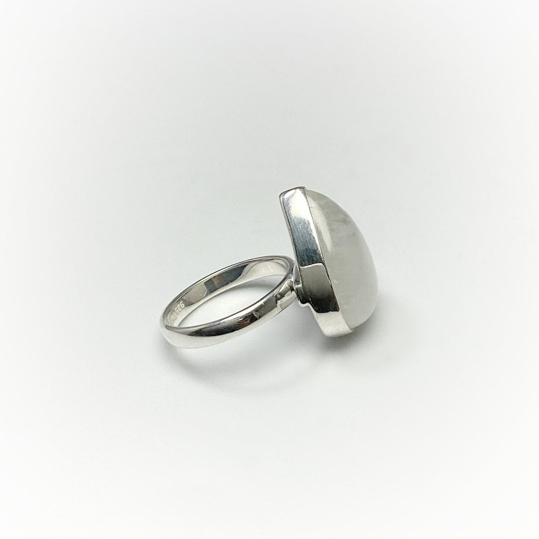 Rainbow Moonstone Ring - Rocks and Gems Canada