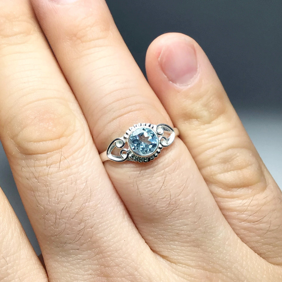 Blue Topaz Ring - Rocks and Gems Canada