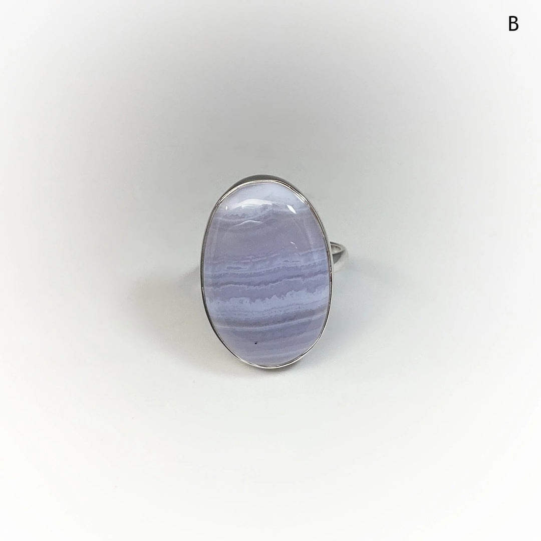 Blue Lace Agate Ring - Rocks and Gems Canada