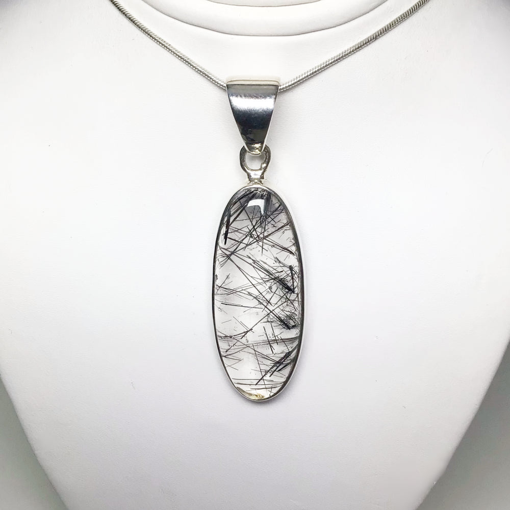 Tourmalated Quartz Pendant - Rocks and Gems Canada