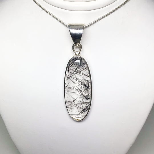 Tourmalated Quartz Pendant - Rocks and Gems Canada