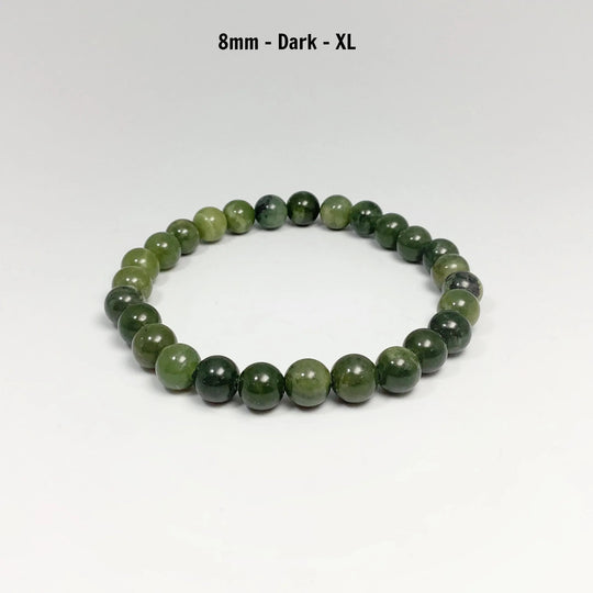 Mixed Green Canadian Jade Beaded Bracelet - Rocks and Gems Canada