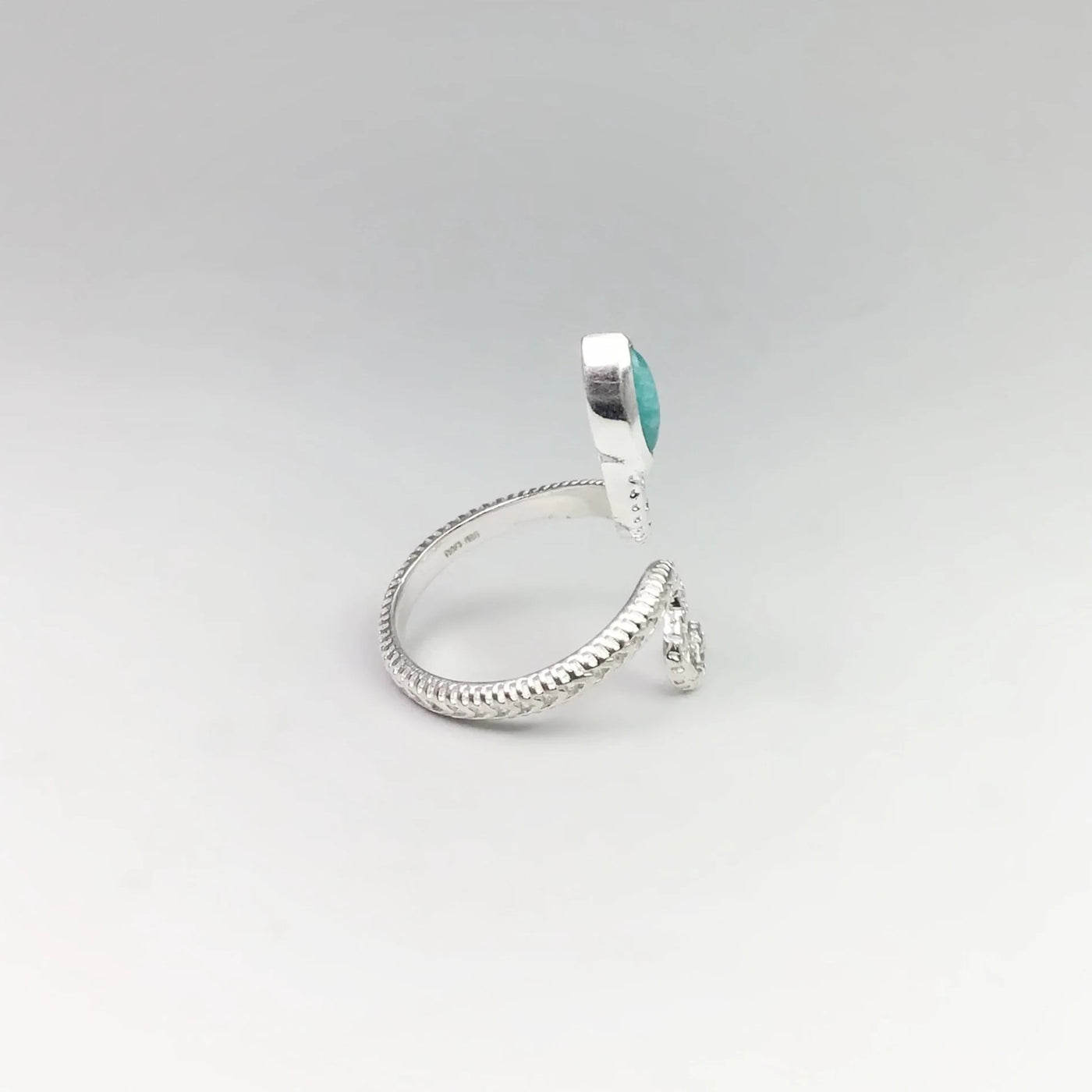 Amazonite Snake Ring