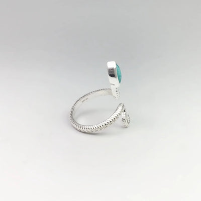 Amazonite Snake Ring