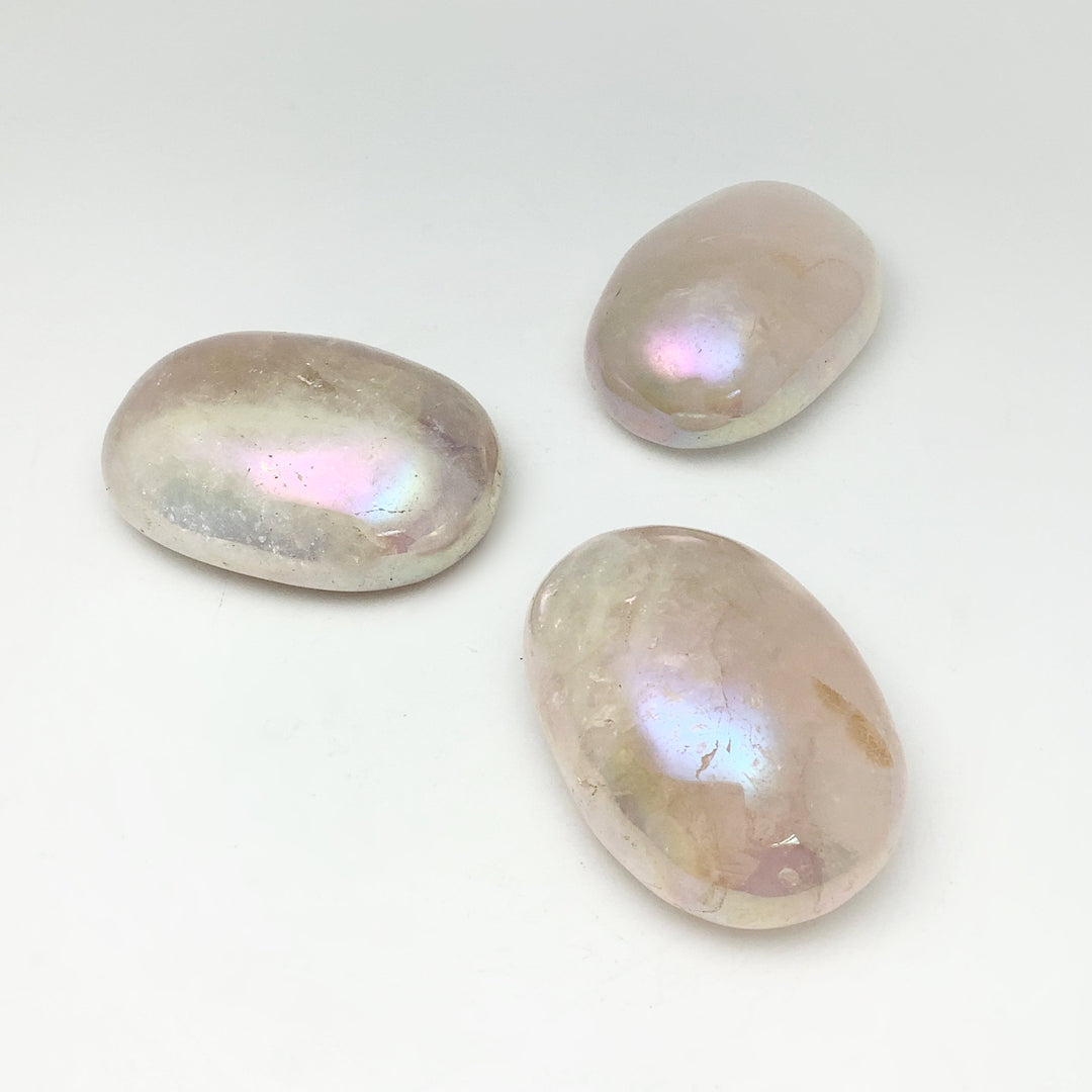 Opalescent Rose Quartz Tumble - Rocks and Gems Canada