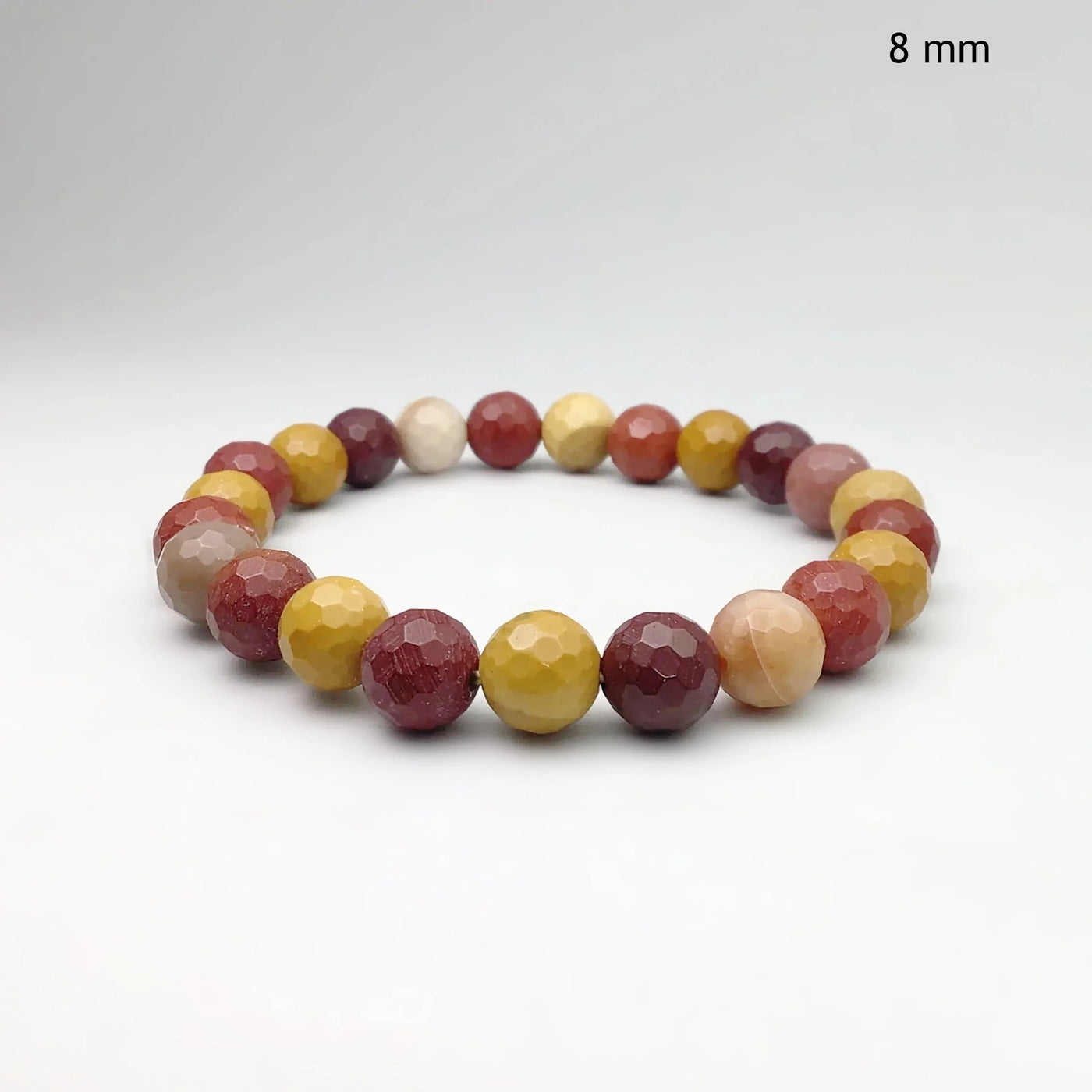 Mookaite Faceted Beaded Bracelet