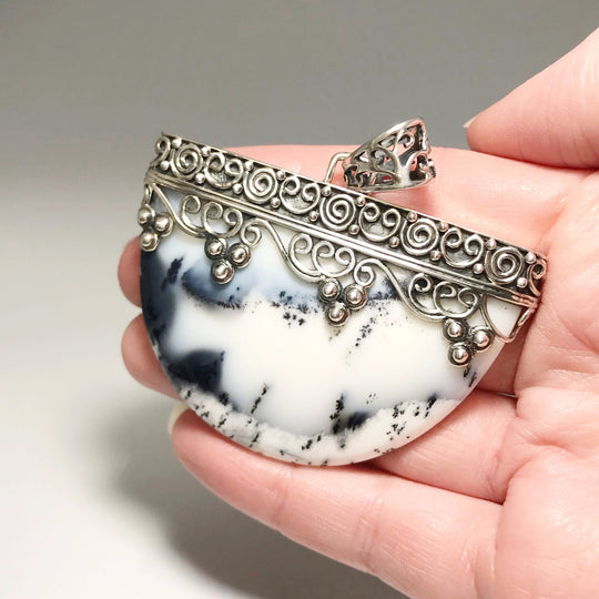 Dendritic Opal Pendant - Rocks and Gems Canada