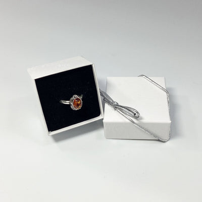 Cognac Amber Ring