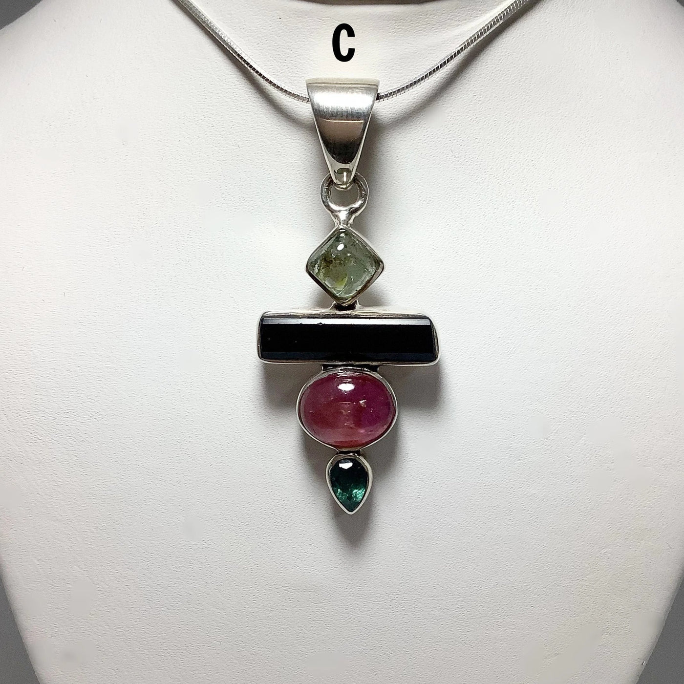 Mixed Tourmaline Pendant