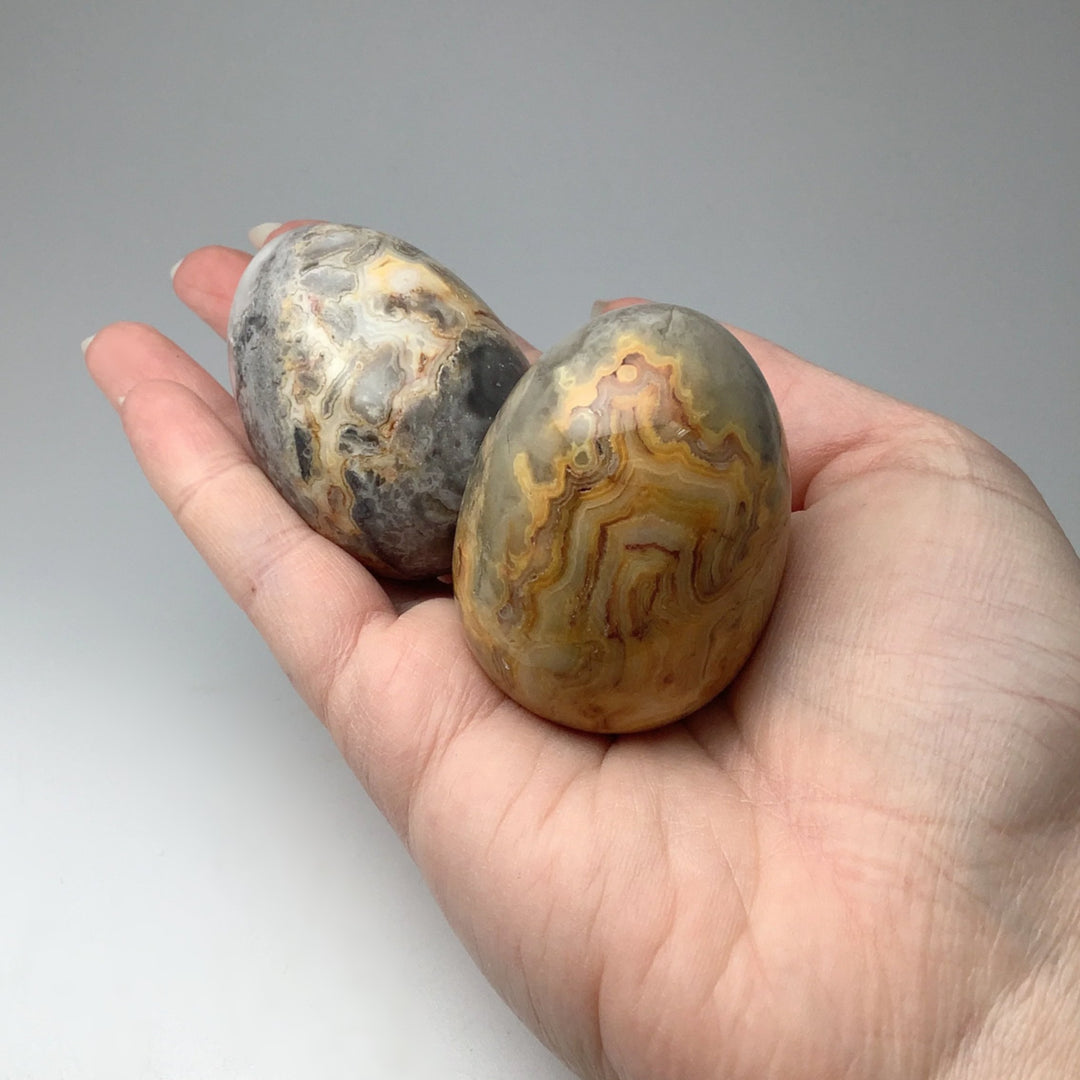 Crazy Lace Agate Egg - Rocks and Gems Canada