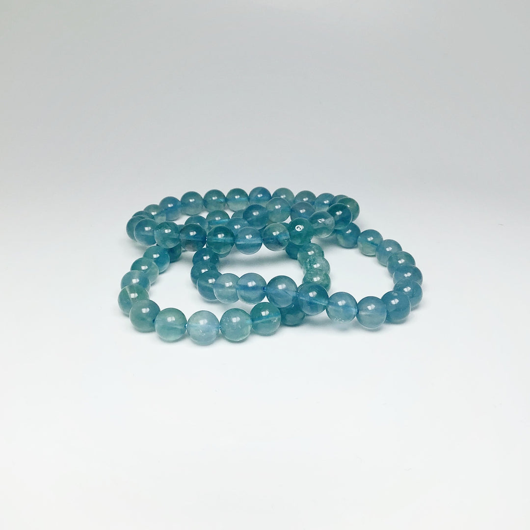 Blue Fluorite Beaded Bracelet - Rocks and Gems Canada