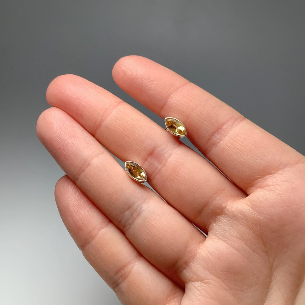 Citrine Stud Earrings - Rocks and Gems Canada