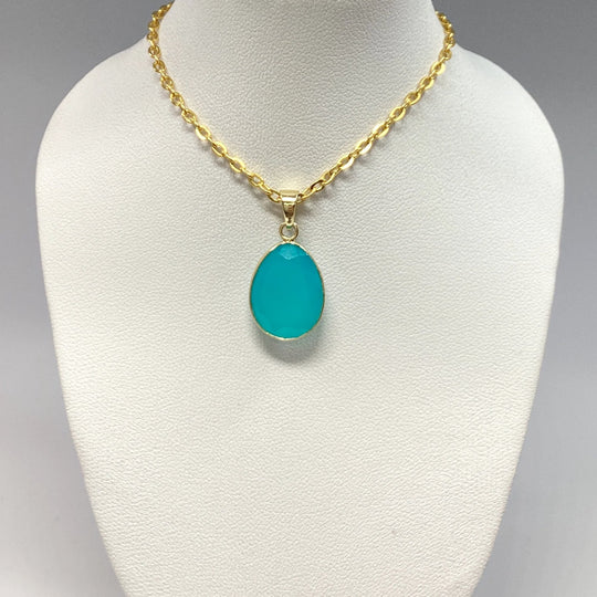 Paraiba Blue Onyx Pendant - Rocks and Gems Canada
