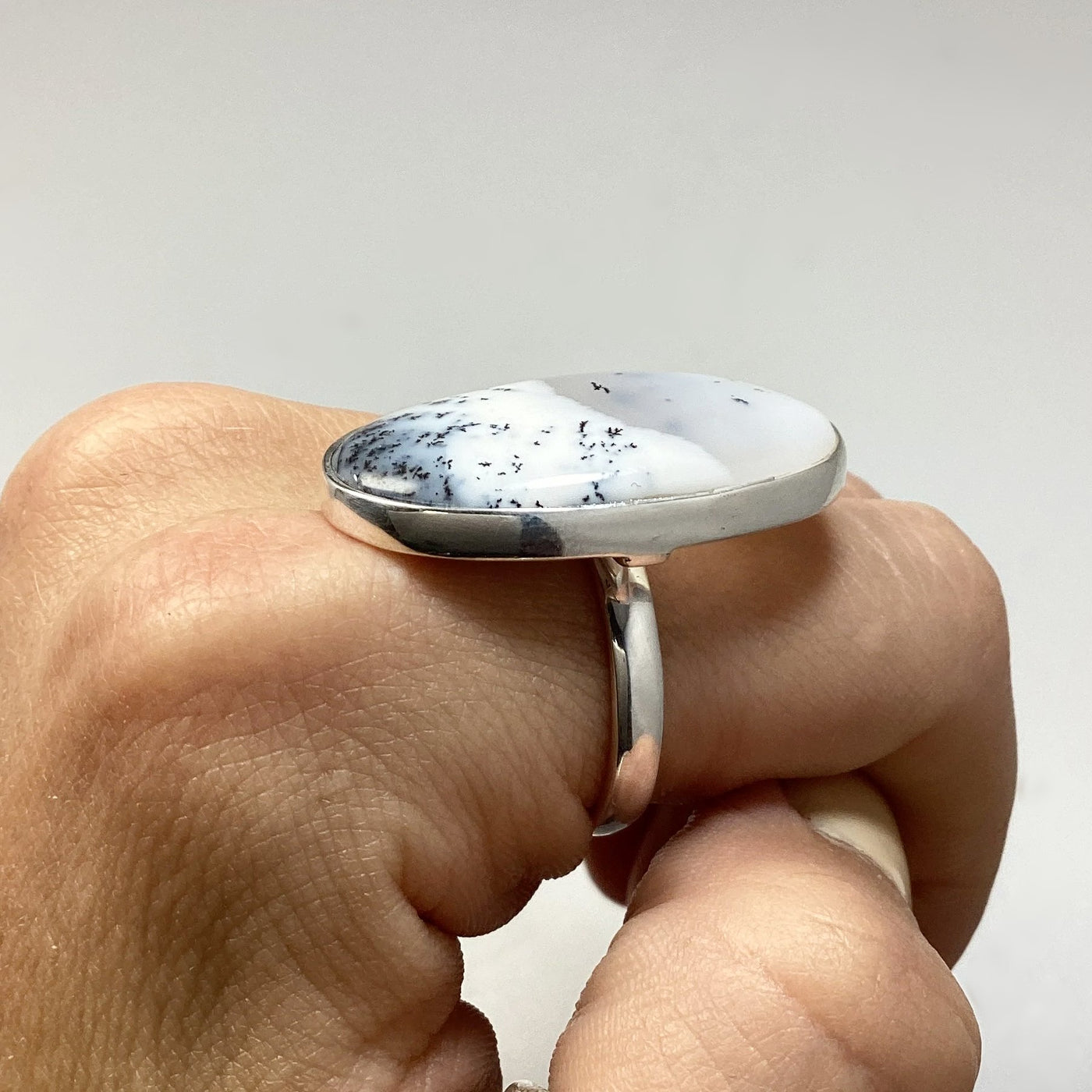 Dendritic Opal Ring