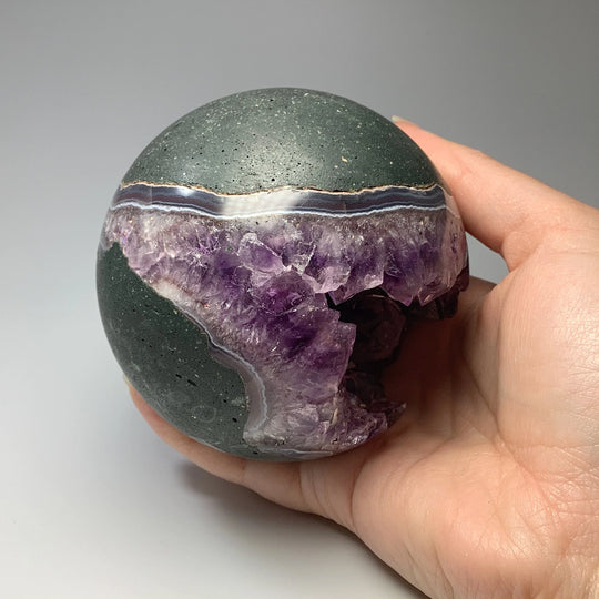 Amethyst Geode Sphere - Rocks and Gems Canada