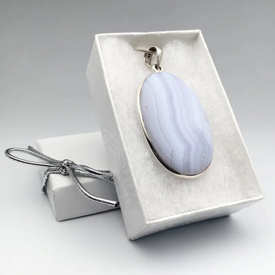 Blue Lace Agate Pendant