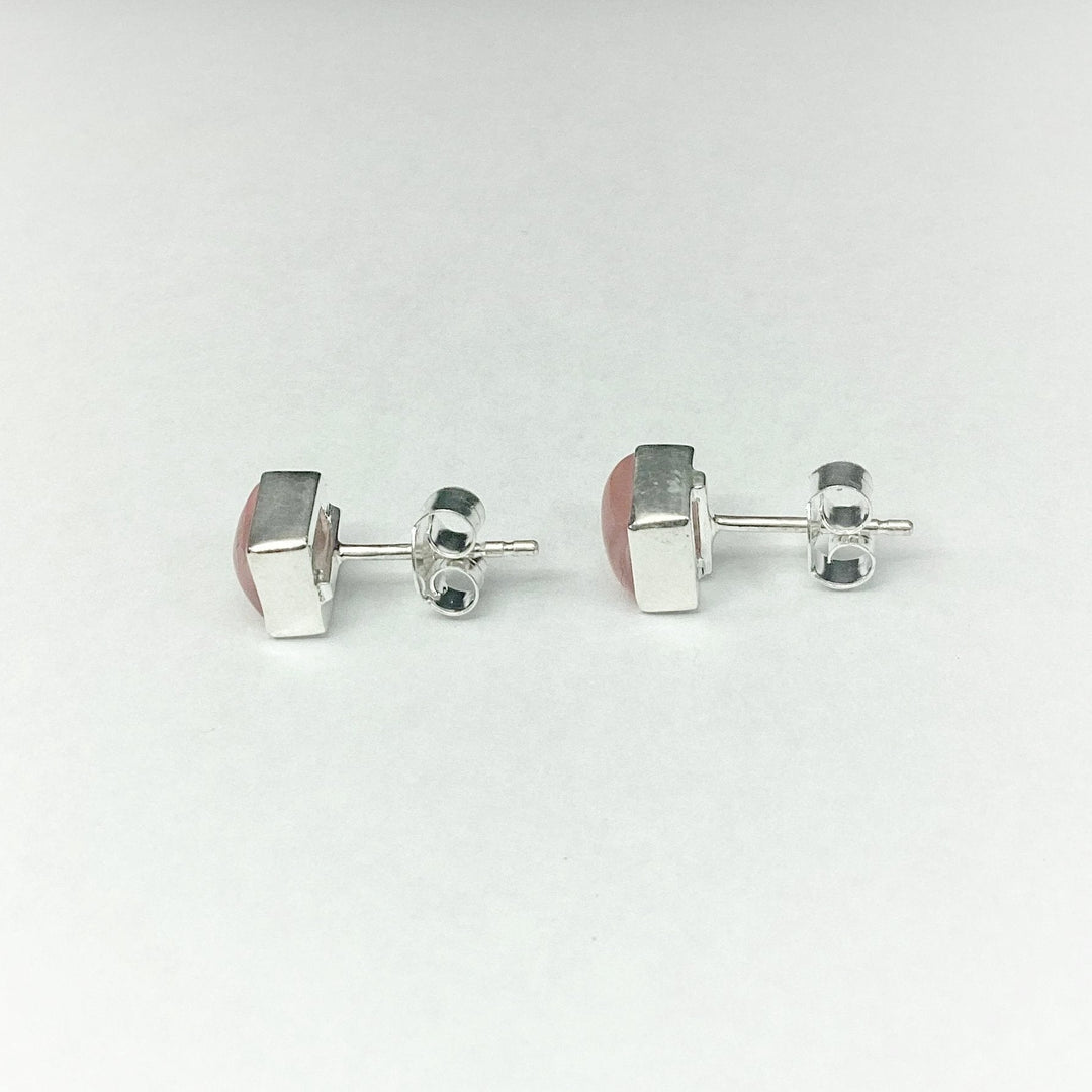 Rose Quartz Stud Earrings - Rocks and Gems Canada