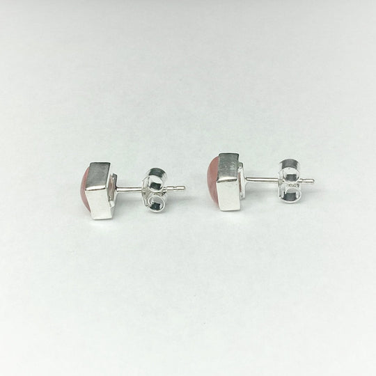 Rose Quartz Stud Earrings - Rocks and Gems Canada