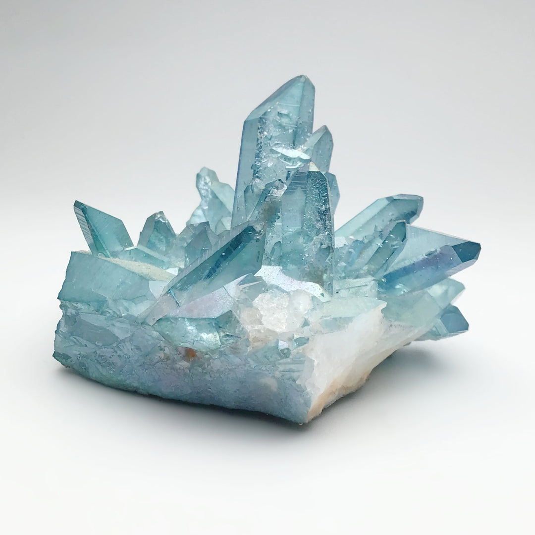 Aqua Aura Quartz Cluster - Rocks and Gems Canada