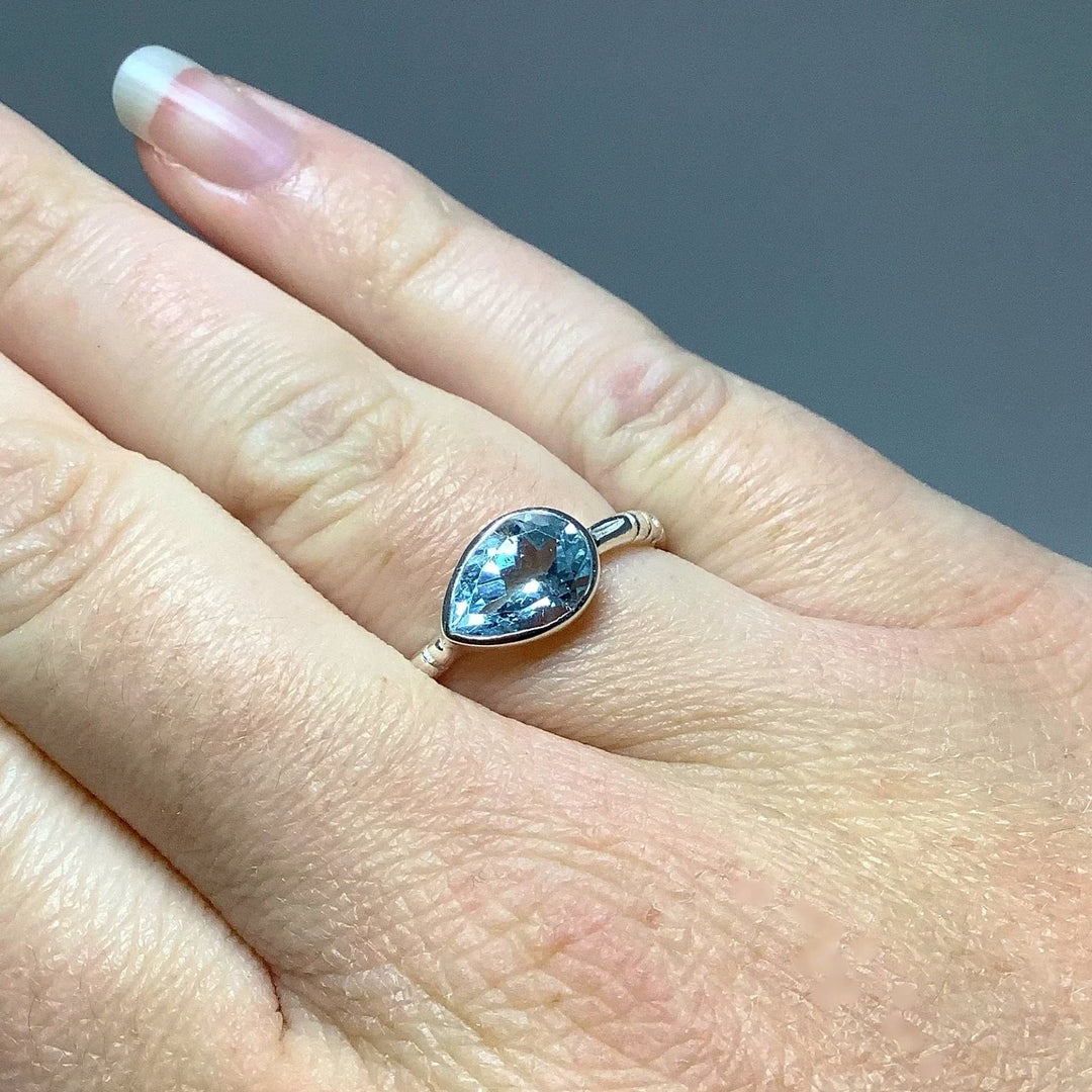 Blue Topaz Ring - Rocks and Gems Canada