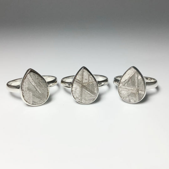Muonionalusta Meteorite Ring - Rocks and Gems Canada