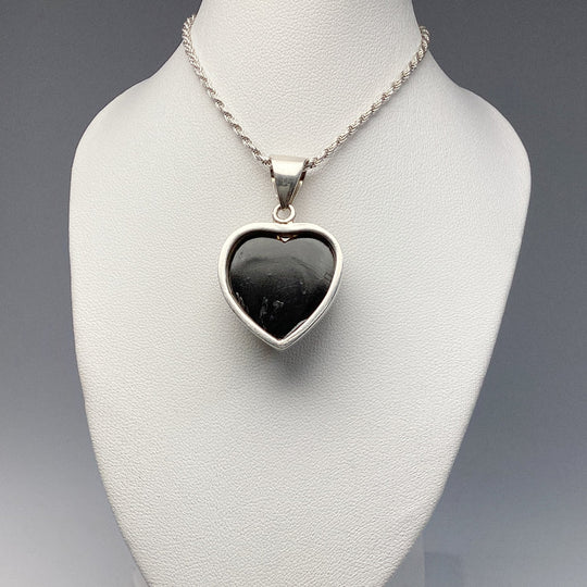 Green Amber Heart Pendant - Rocks and Gems Canada