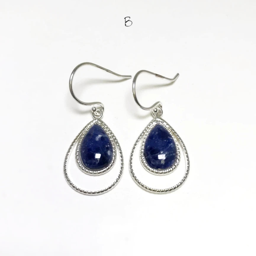 Sodalite Dangle Earrings