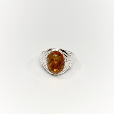 Cognac Amber Ring