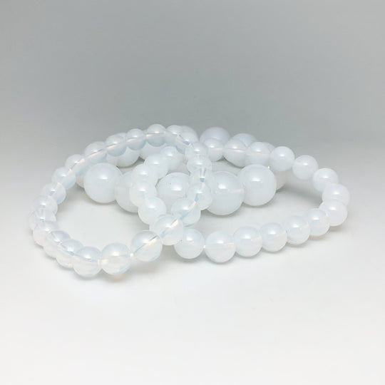 Moon Quartz Beaded Bracelet - Rocks and Gems Canada
