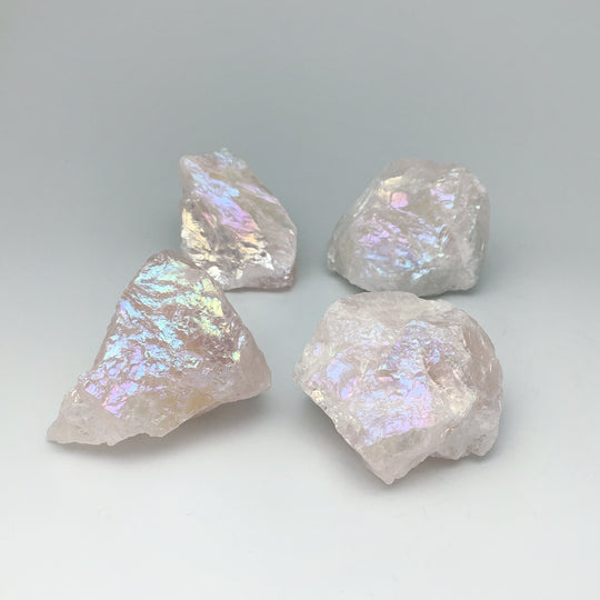 Opalescent Rose Quartz Rough Chunk - Rocks and Gems Canada