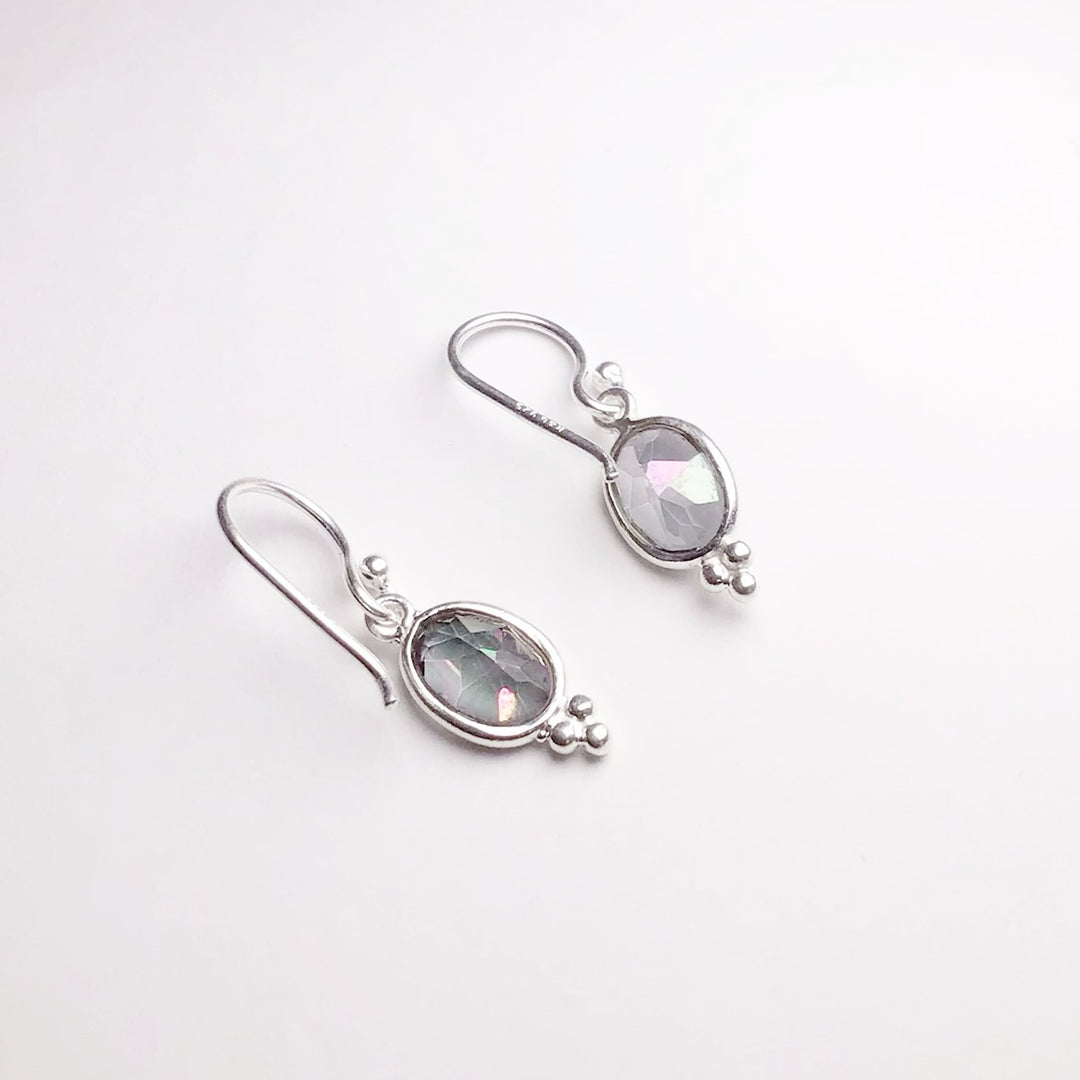 Mystic Topaz Dangle Earrings - Rocks and Gems Canada