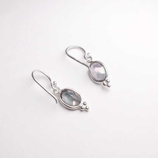 Mystic Topaz Dangle Earrings - Rocks and Gems Canada