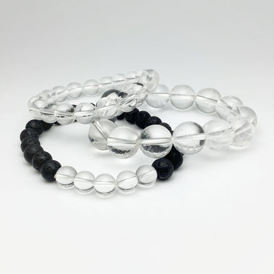 Clear Quartz Beaded Bracelet