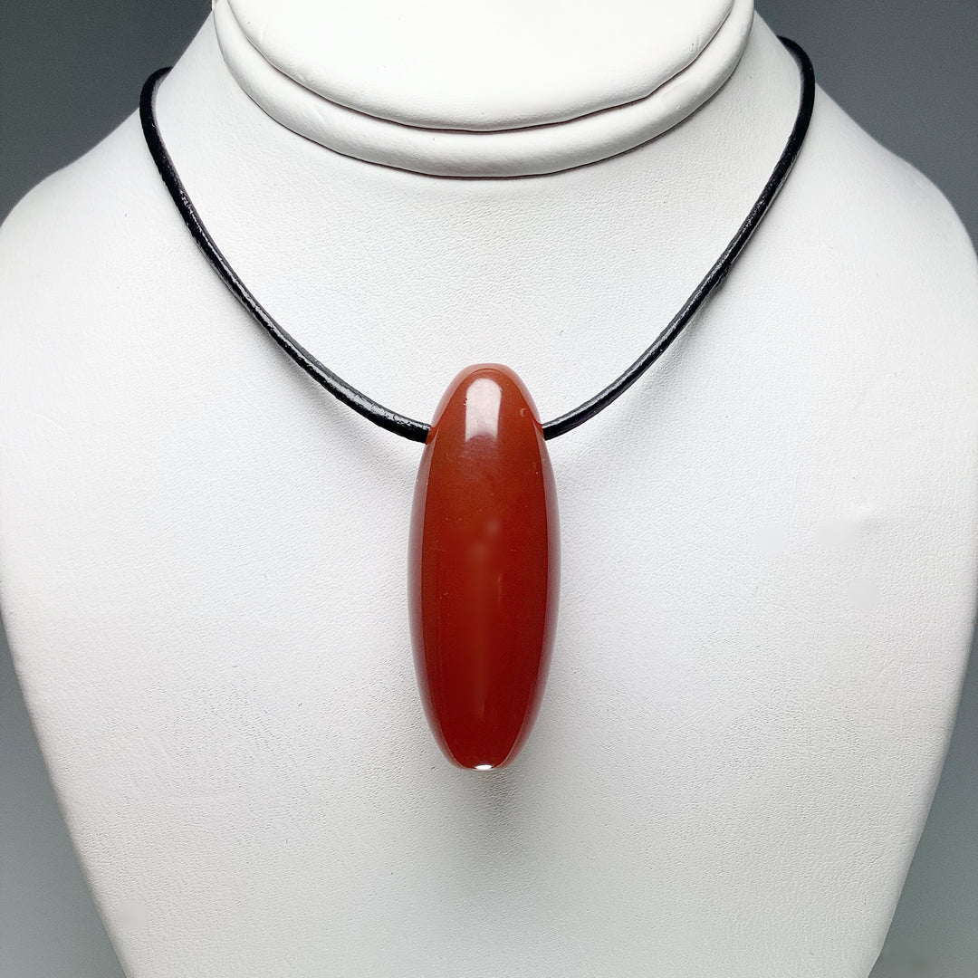 Carnelian Agate Drilled Pendant - Rocks and Gems Canada