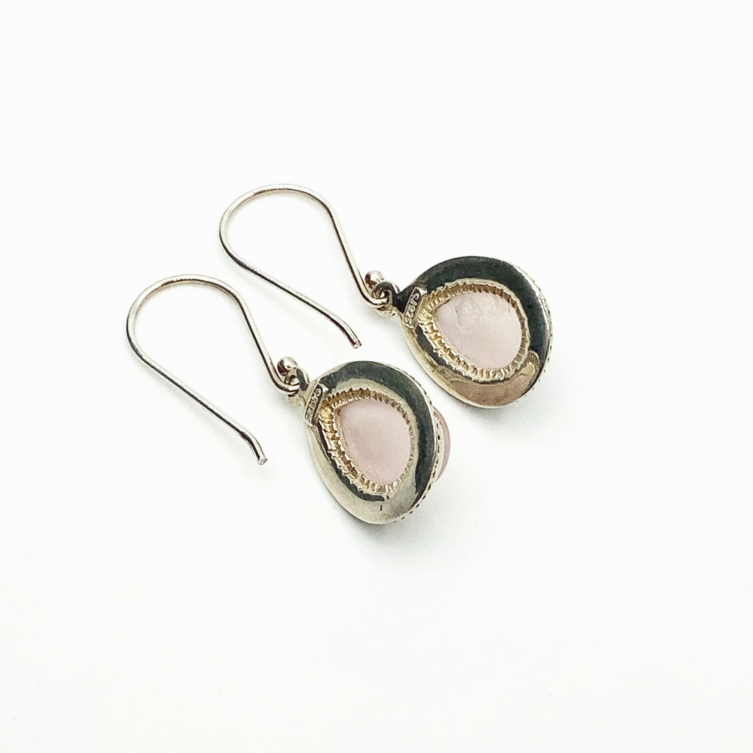 Rose Quartz Dangle Earrings - Rocks and Gems Canada