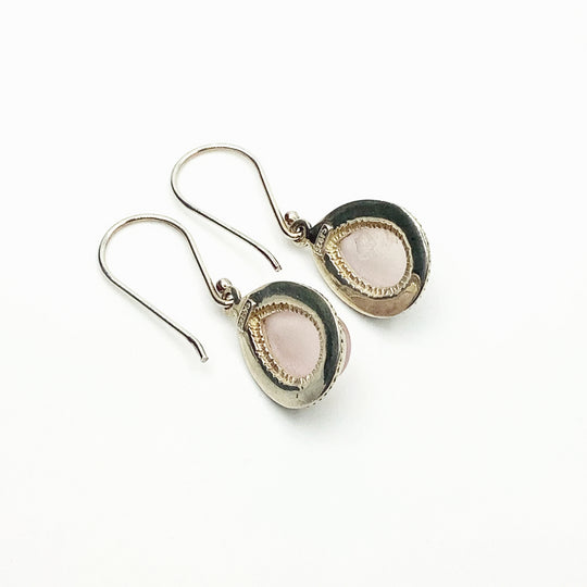 Rose Quartz Dangle Earrings - Rocks and Gems Canada
