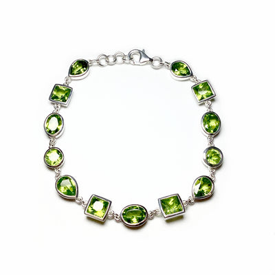 Peridot Sterling Silver Bracelet