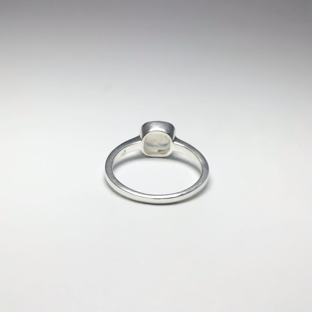 Rainbow Moonstone Ring - Rocks and Gems Canada