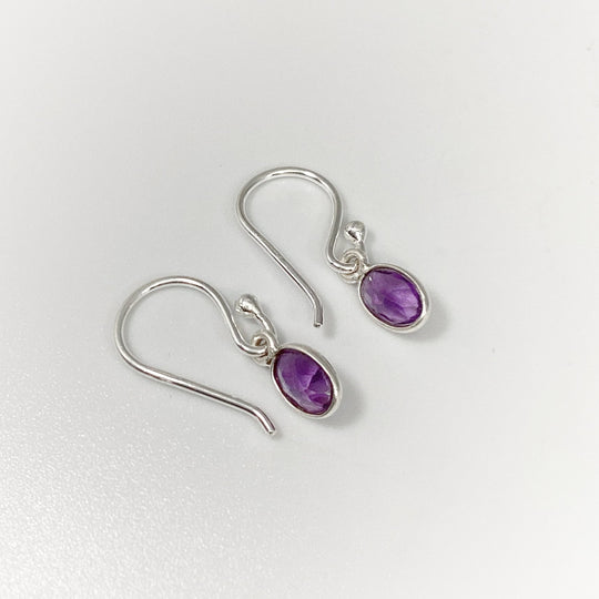 Amethyst Dangle Earrings - Rocks and Gems Canada