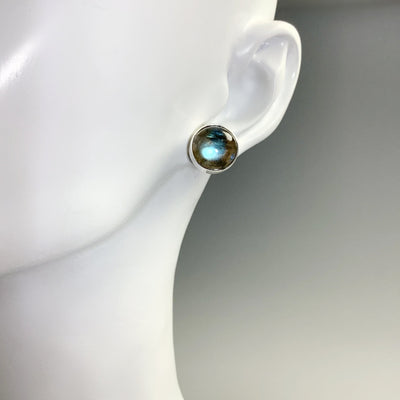 Labradorite Stud Earrings