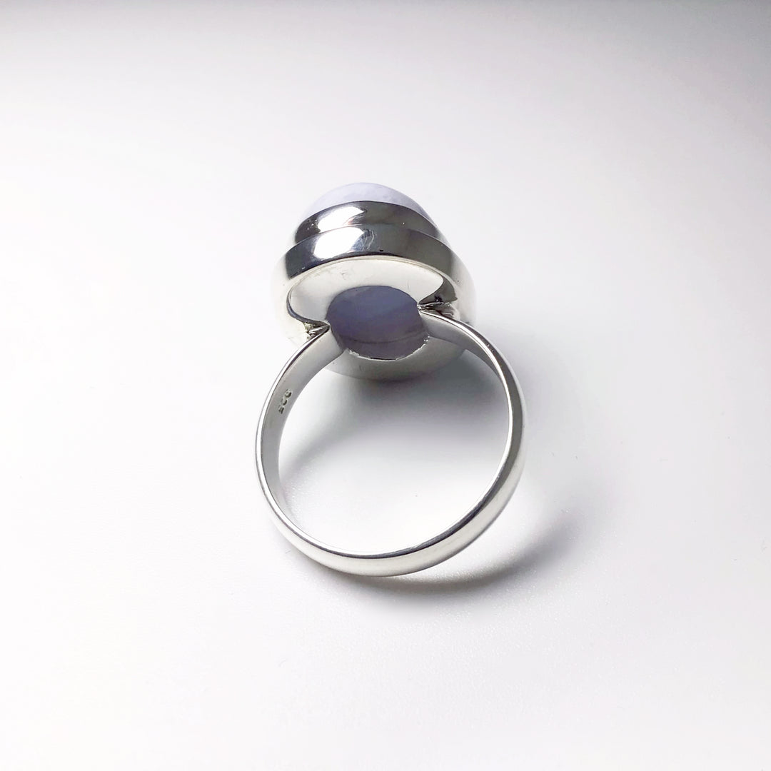 Blue Lace Agate Ring - Rocks and Gems Canada