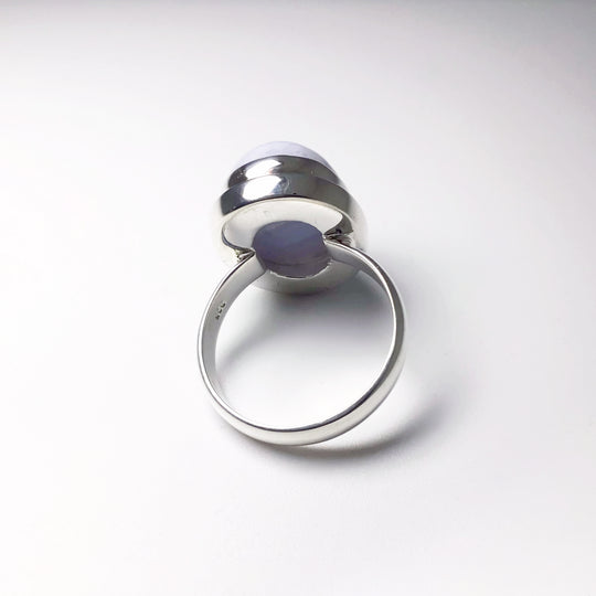 Blue Lace Agate Ring - Rocks and Gems Canada